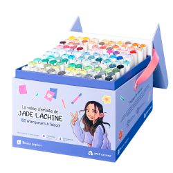 JADE LACHINE - VALISE D'ARTISTE DE 100 MARQUEURS À L'ALCOOL